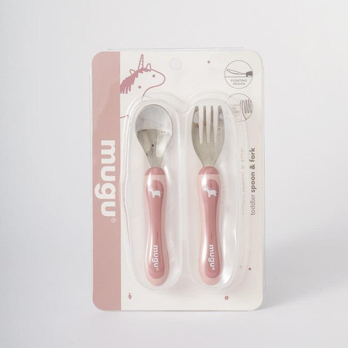 Mugu Toddler Spoon & Fork - Sendok & Garpu Makan Bayi