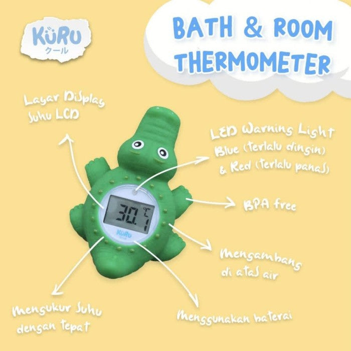 KURU Baby Bath & Room Thermometer | Termometer Mandi Anak