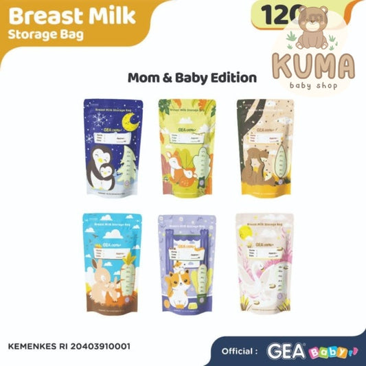 GEABABY Breast Milk Storage Bag 120ml Mom & Baby Edition / kantong asi
