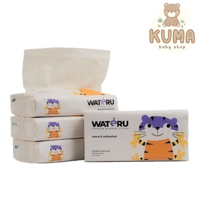 Wateru Facial Tissue (100Sheet) 2Ply