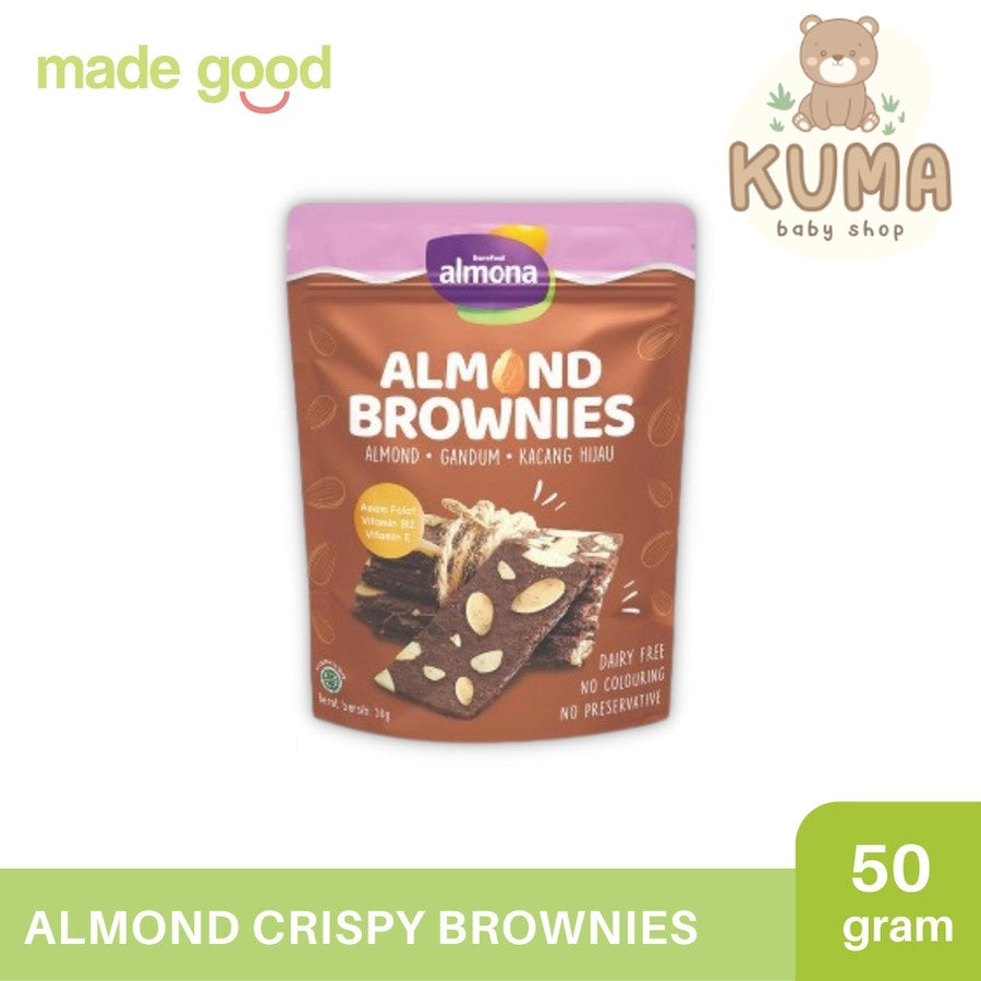 Almona Almond Brownies 50gr | Snack Cemilan Diet Sehat