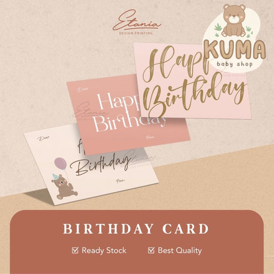 Cd Kartu Ucapan Birthday Welcome Baby Gift Card