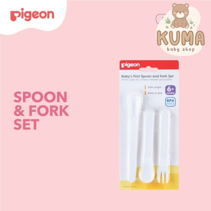 PIGEON Spoon and Fork Set | Sendok Garpu Bayi