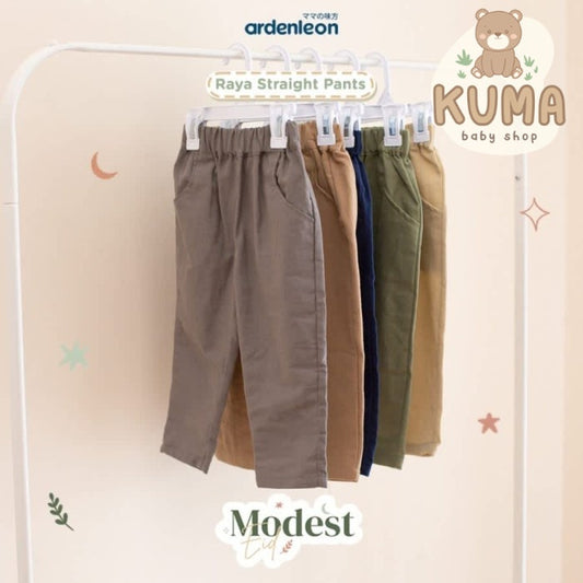 ARDENLEON Celana Anak Raya Straight Pants Celana Panjang Laki