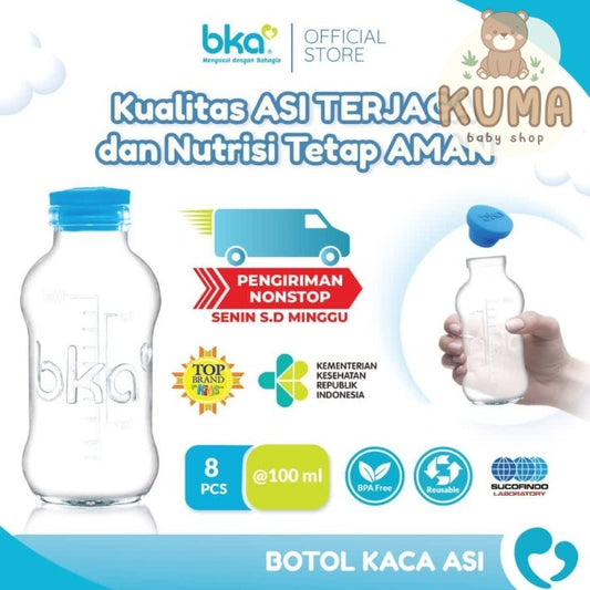 BKA Botol Kaca Asi isi 8pcs x 100ml