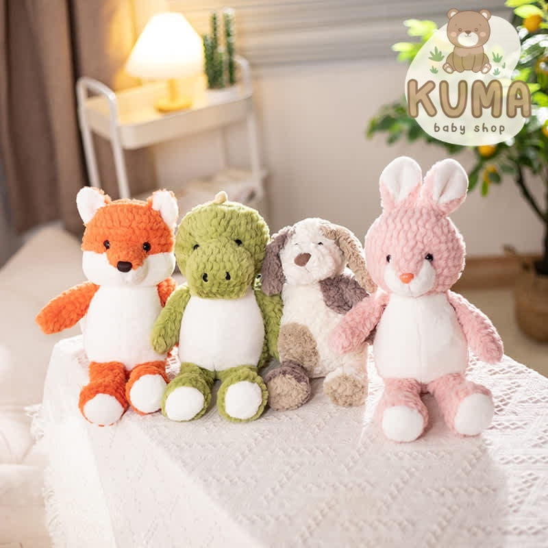 Boneka Animal Bulu Fox Rabbit Dino Id