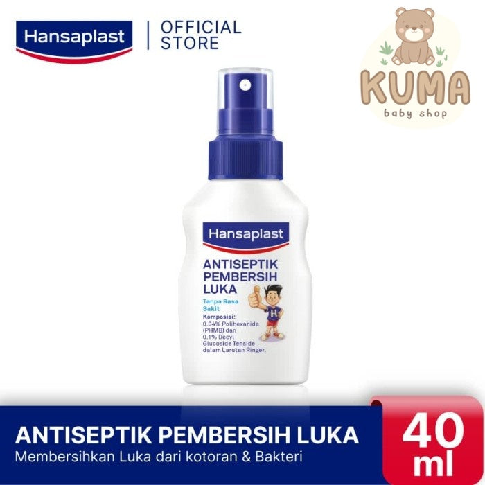 Hansaplast Wound Spray Antiseptic - Pembersih Luka Tanpa Rasa Perih 40