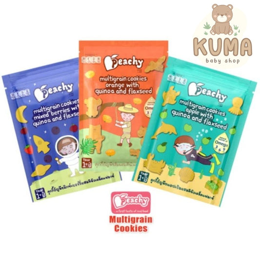 PEACHY Multigrain Cookies 50gr | Biskuit Snack Cemilan Sehat Bayi