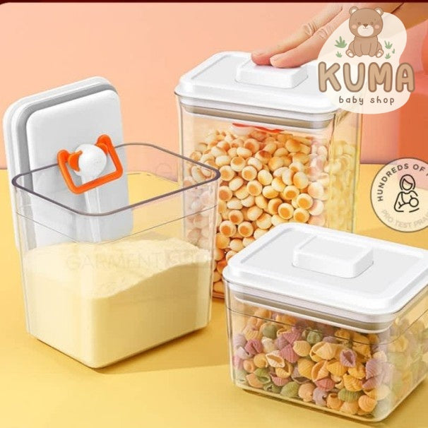 Tempat Susu Bubuk Bayi Formula Toples Kotak Penyimpanan Kedap Udara