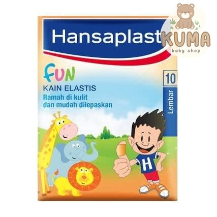 HANSAPLAST FUN JUNIOR KAIN ELASTIS PLESTER LUKA UNTUK ANAK @10S