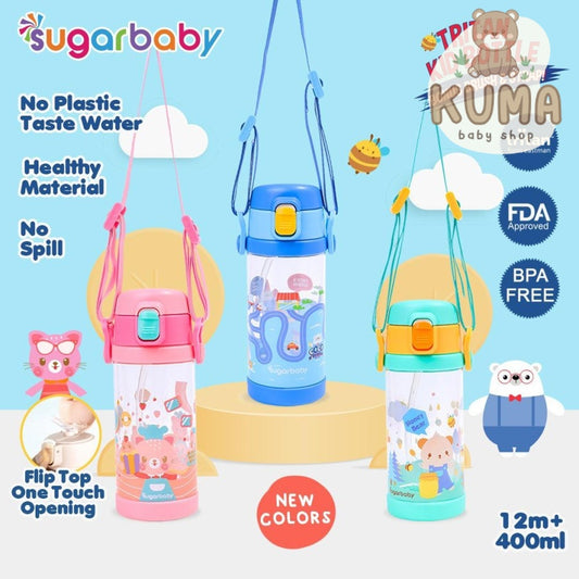 Sugar Baby - Tritan Kid Bottle 400ml (With Strap)