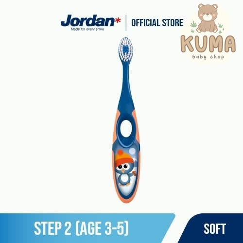 Jordan Oral Care Kids Step 2 Soft - Sikat Gigi 3-5 thn Sikat Gigi Anak