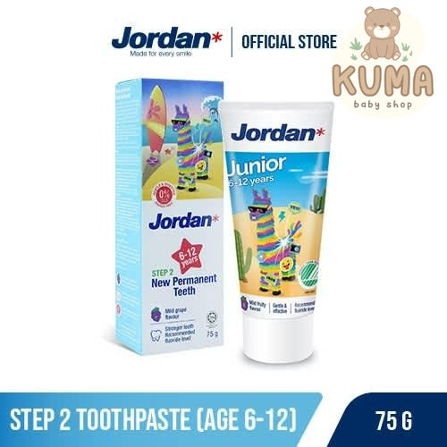 Jordan Oral Care Kids Toothpaste Step 2 - Pasta Gigi Anak Fluoride