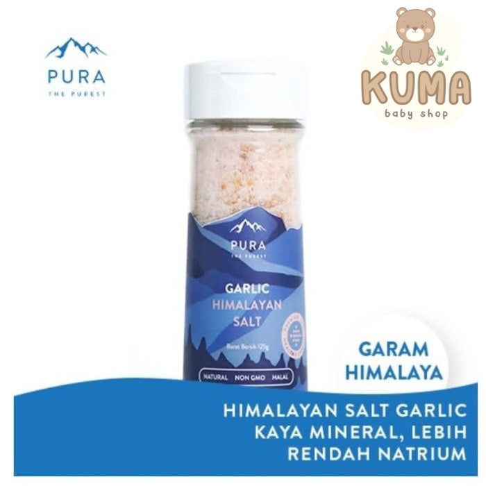 Pura Himalayan Salt Garlic Garam Himalaya Natural