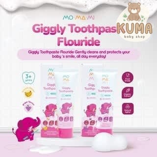 MOMAMI GIGGLY TOOTHPASTE (PASTA GIGI ANAK) Fluoride