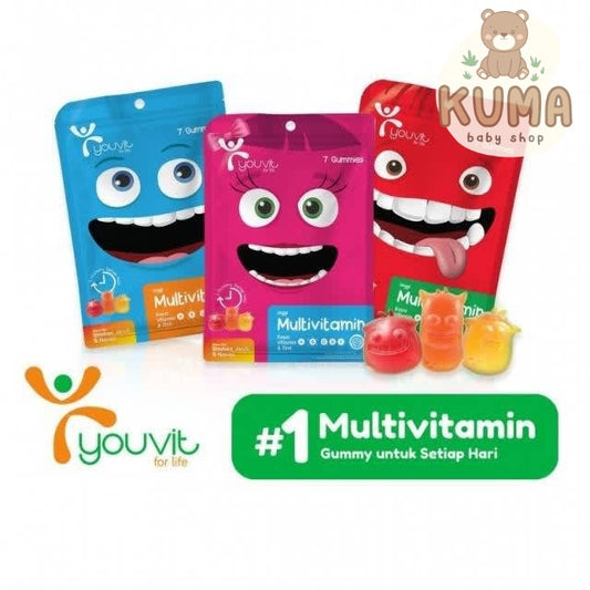 Youvit Multivitamin Anak dengan Vit.C, D, Zinc, Sayur dan Buah isi 7pc