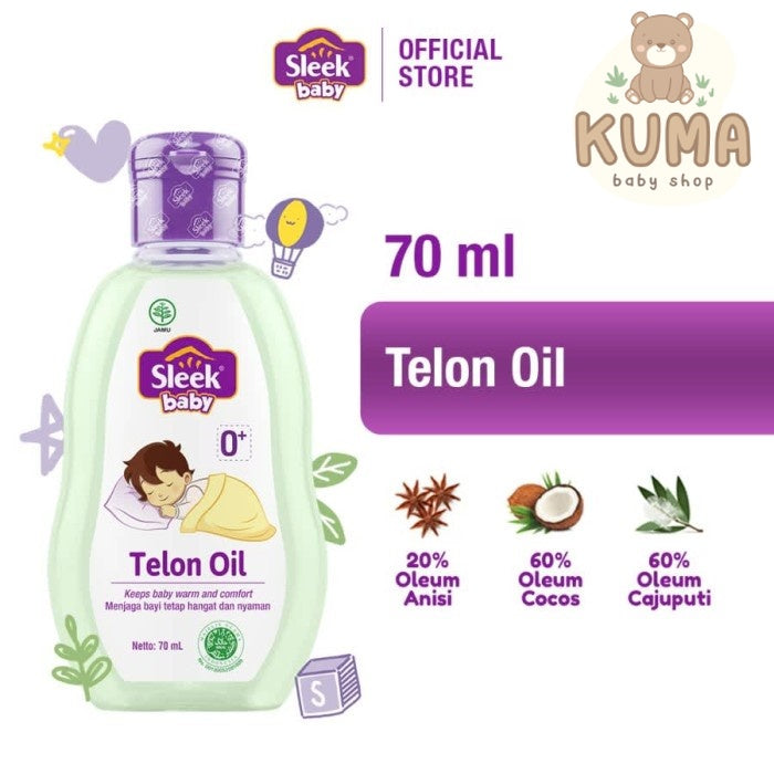 Sleek Baby Telon Oil 70ml Minyak Bayi