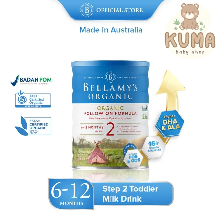 Bellamys Organic - Susu Formula Step 2 6-12 Months 900g