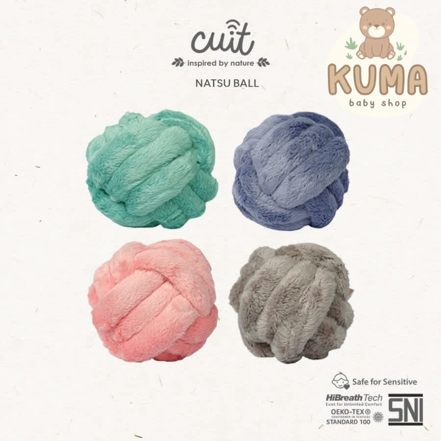 Mainan Edukasi Bola Kerincingan Plush Ball Natsu Series