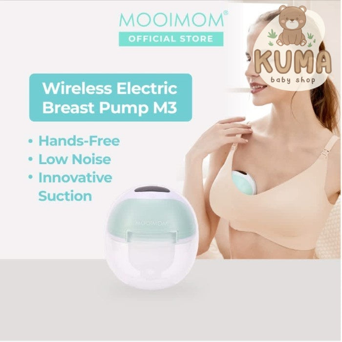 MOOIMOM Pompa ASI Elektrik Tanpa Kabel Hands Free Wireless Electric M3