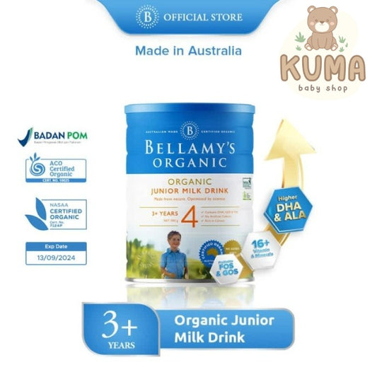 BELLAMYS SUSU ANAK ORGANIK STEP 4 DIATAS 3 TAHUN SUSU FORMULA 900 G