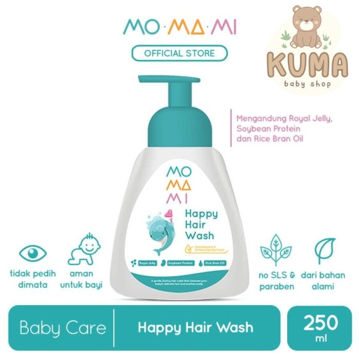 Momami Happy Hair Wash 250ml Shampoo Foam Anak