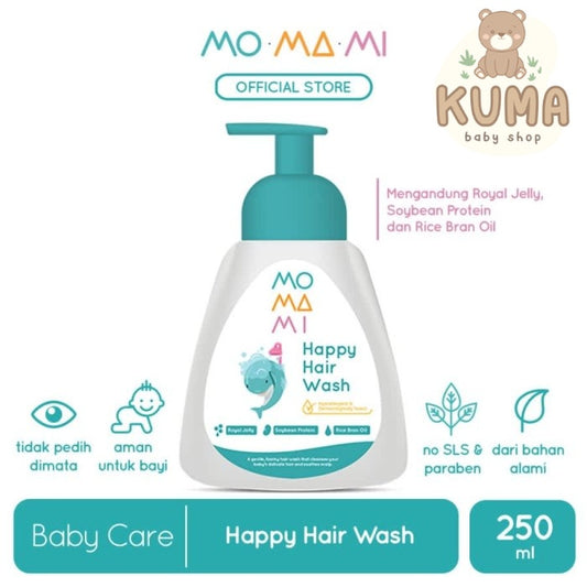 Momami Happy Hair Wash 250ml Shampoo Foam Anak
