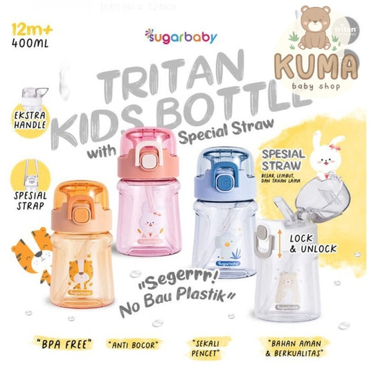 Sugar Baby Tritan Kid Bottle 400 Special Straw