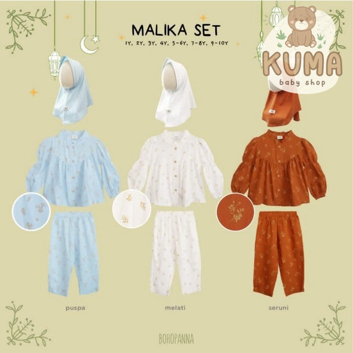 BOHOPANNA - RAYA COLLECTION - MALIKA SET - Setelan Anak Baju Lebaran