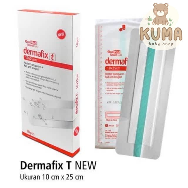 Plester dermafix t onemed 10x25 cm isi 10 pcs / Dermafix t 10x25cm