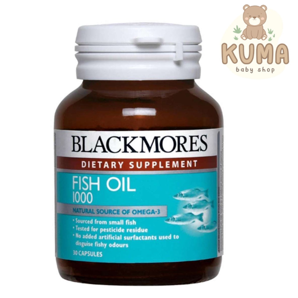 BLACKMORES ODOURLESS FISH OIL 1000mg BPOM KALBE - 30 kapsul