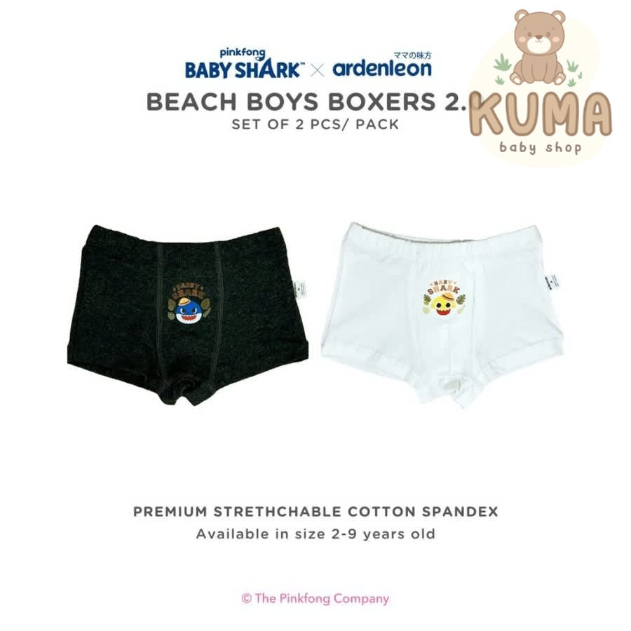 Ardenleon Pinkfong Boys Boxers Beach