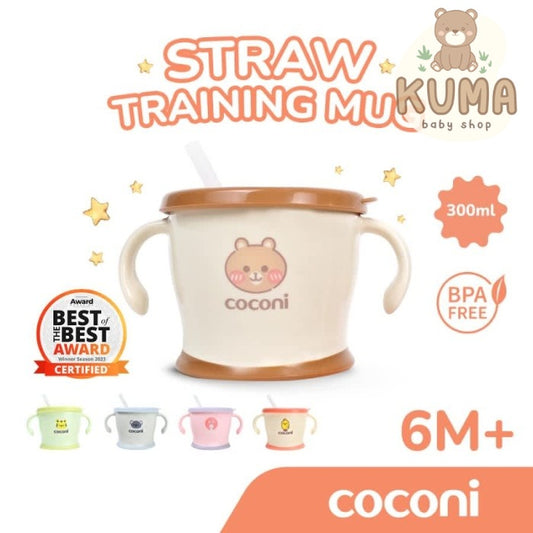 COCONI Early-age Straw Training Mug | Gelas Sedotan Bayi Anak