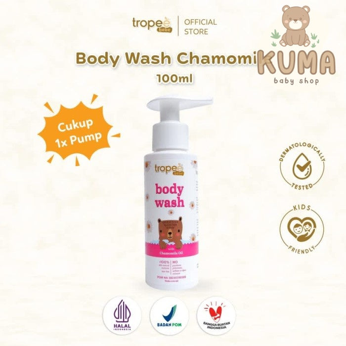 Tropee Bebe - Chamomile Body Wash (Sabun Mandi Anak) 100ml