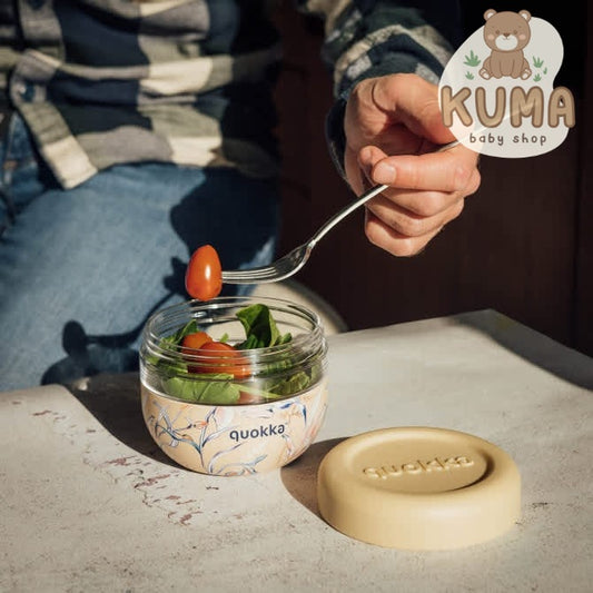 Quokka Ms Food Jar With Silicone Cover Bubble 500ml - mangkok anak