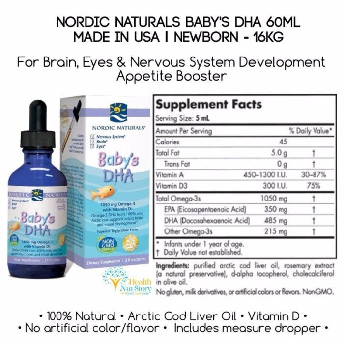 Nordic Naturals Baby Dha 2oz 60ml