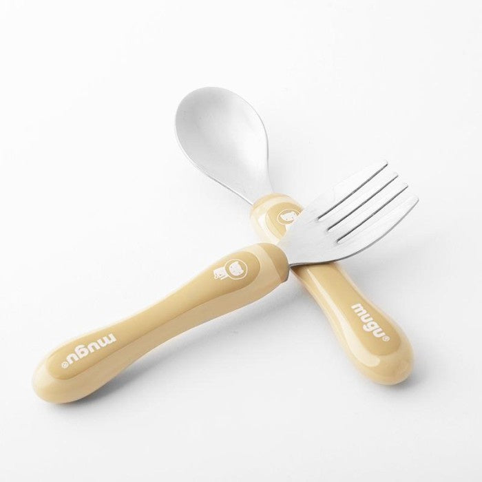Mugu Toddler Spoon & Fork - Sendok & Garpu Makan Bayi