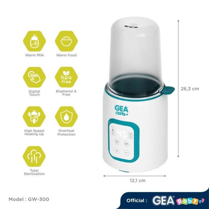 GEA BABY GW-300 smart multifunction bottle warmer & sterilizer