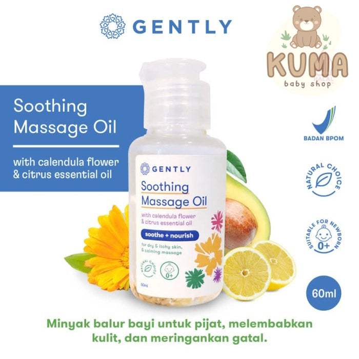Gently Soothing Massage Oil | Calendula Baby Oil untuk Bayi & Anak