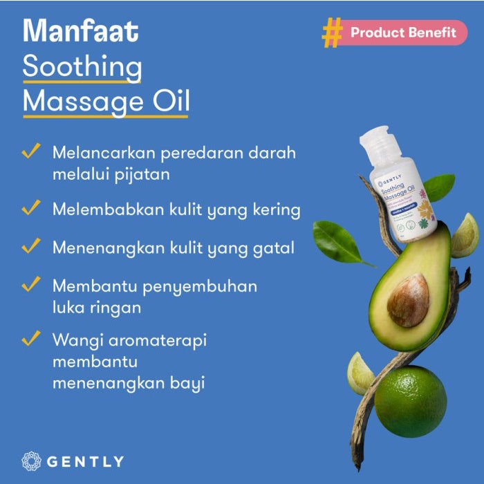 Gently Soothing Massage Oil | Calendula Baby Oil untuk Bayi & Anak