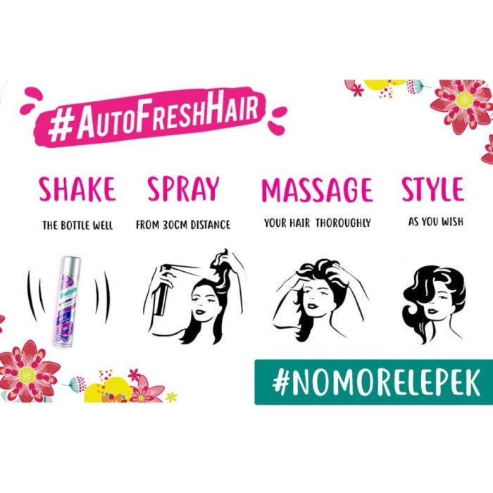 Batiste Instant Hair Refresh Dry Shampoo / Sampo Kering Tanpa Air 50ml