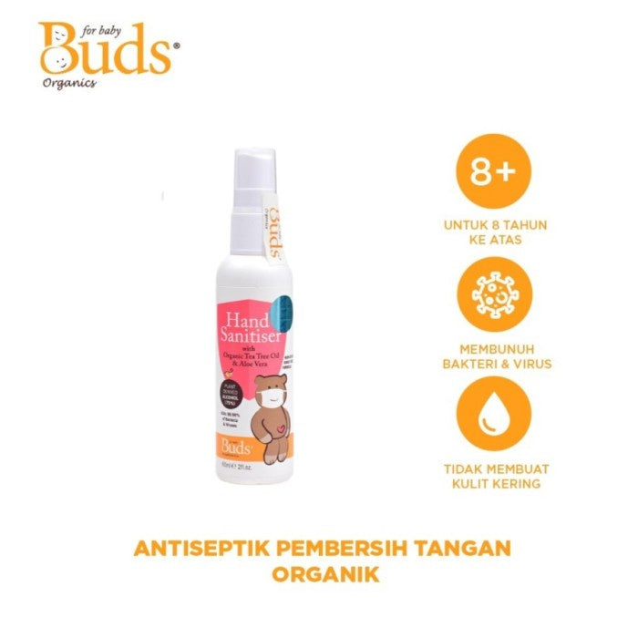 Buds Organics Hand Sanitiser - Hand Sanitizer Bayi & Anak - 60ml