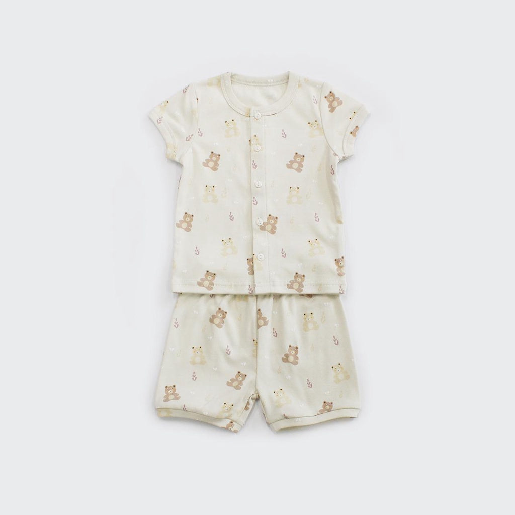 Setelan Pendek Baju Bayi / I Am Cotton Short Basic Set Animal Series