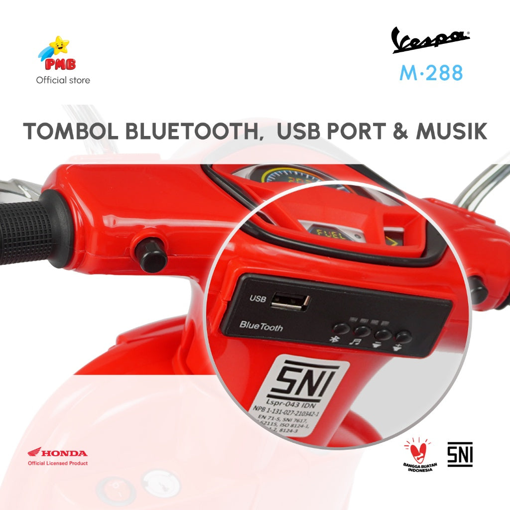 Mainan Anak Motor Aki M288 -  PMB Toys