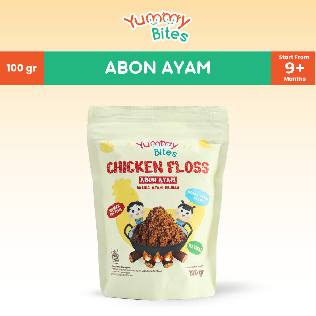 [NIKITA WILLY EXCLUSIVE] Yummy Bites Abon Mpasi & Anak 100 GR [Abon Ayam, Abon Sapi] - BB Booster - NO MSG