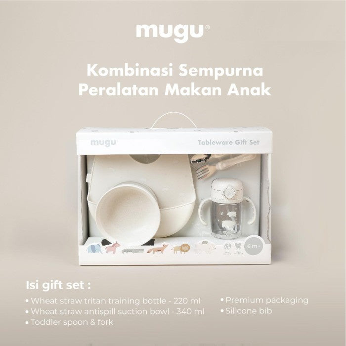 Set Perlengkapan MPASI - mugu Happy Tableware Gift Set