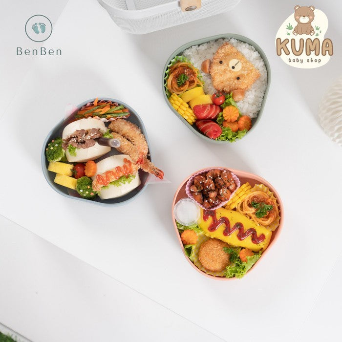 BenBen Minimalist Silicone Suction Plate Piring Mpasi Anak