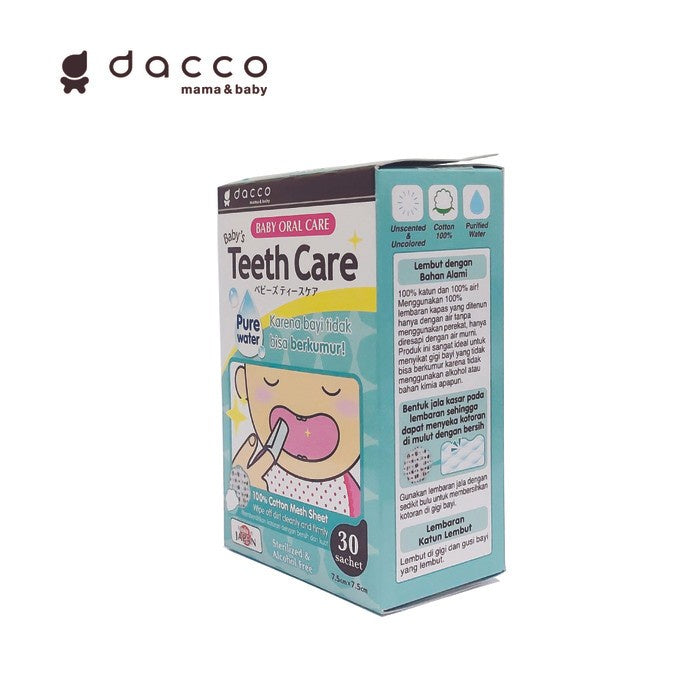 Dacco Baby's Teeth Care 30pcs Pure Water Tissue Basah Mulut Bayi