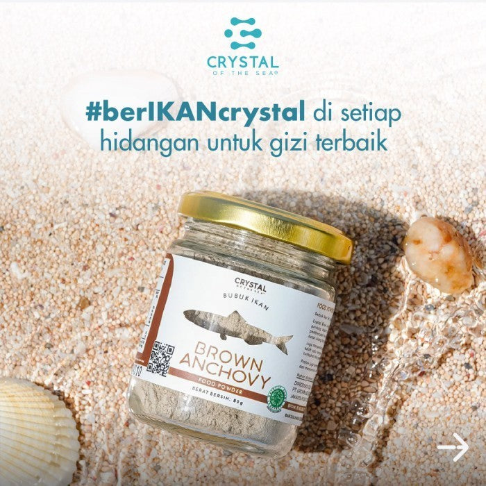 Crystal of the Sea Brown Anchovy Food Powder 20g 80g / Bubuk Teri Jengki