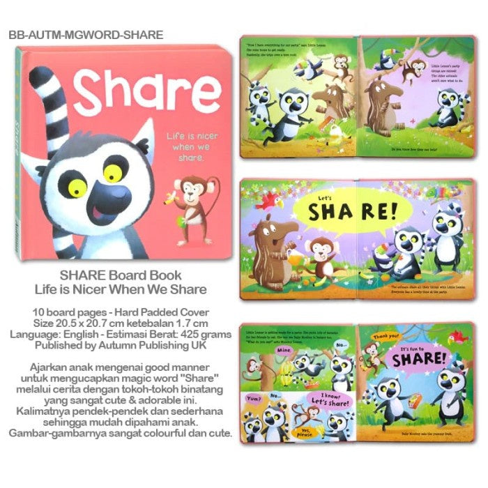 SHARE Board Book - Life is Nicer When We Share